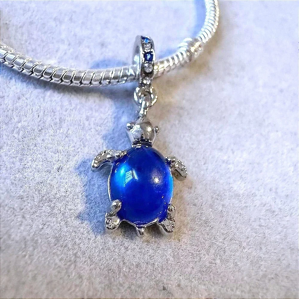 Blue Turtle‎ Dangle Charm fits PANDORA